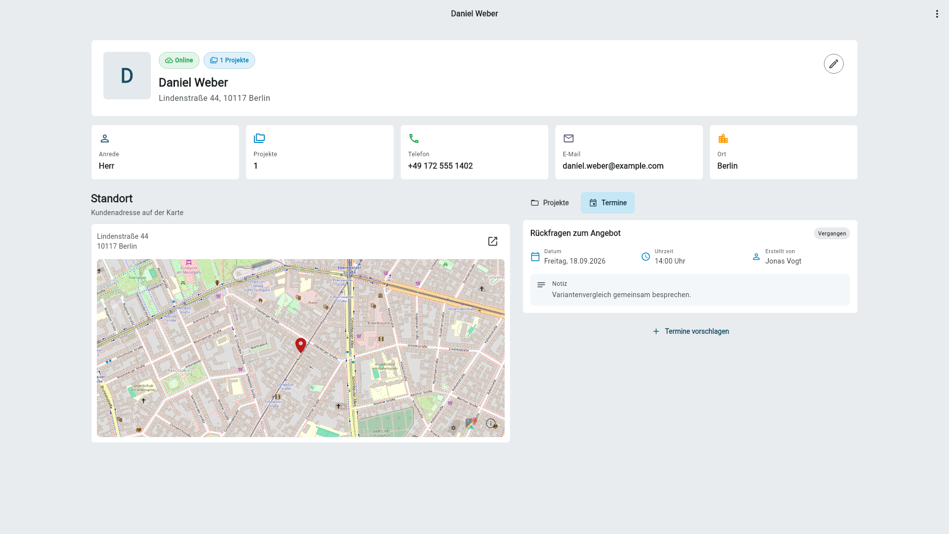 Büro organisieren in Thermoapp